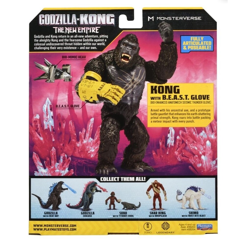 Godzilla x Kong The New Empire: Kong with B.E.A.S.T. Glove 6" Figure - Picture 3 of 3